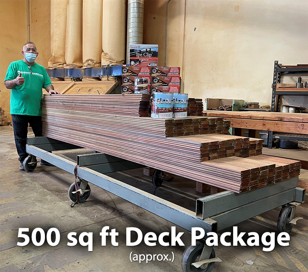 1x6 Teak 60° V-Joint 5'-8' Surface Kit
