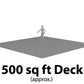 1x4 Teak Tongue & Groove Square-Edge 5'-8' Deck Surface Kit