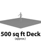 1x6 Teak Tongue & Groove Square-Edge 5'-8' Deck Surface Kit