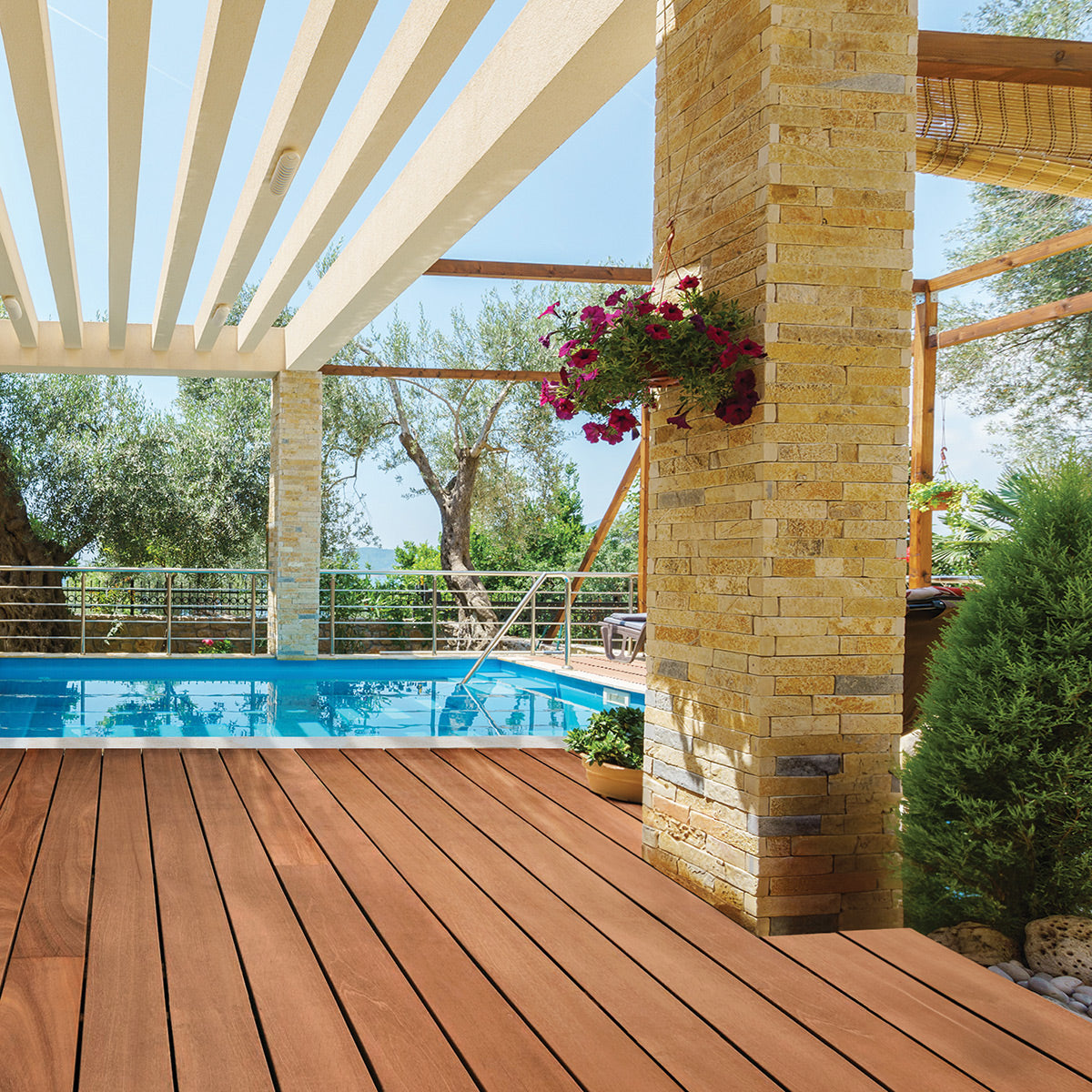 1 x 6 Golden Mahogany™ (Yellow Balau) Wood Decking