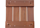 12 x 12 Brazilian Redwood (Massaranduba) Deck Tile Kit