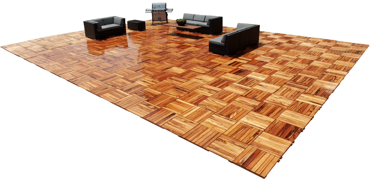 20x20 Tigerwood Advantage Deck Tile® Kit