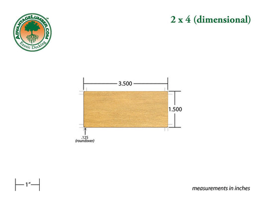 2 x 4 Garapa Wood