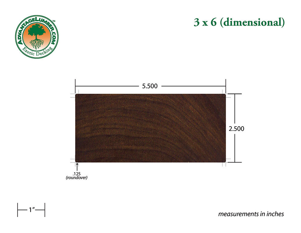 3 x 6 Ipe Wood