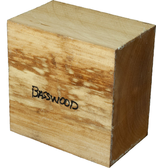 4″ x 6″ x 6″ Basswood Turning Blank