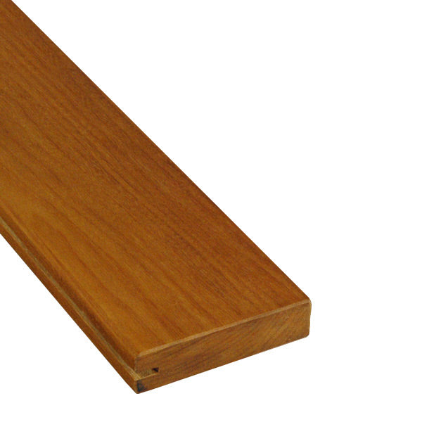 5/4 x 4 Garapa Wood One Sided Pre-Grooved Decking