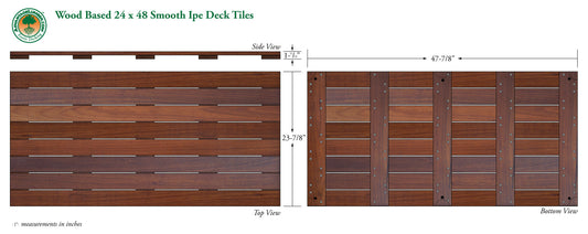 Cumaru Advantage Deck Tiles® 24 x 48 - Smooth
