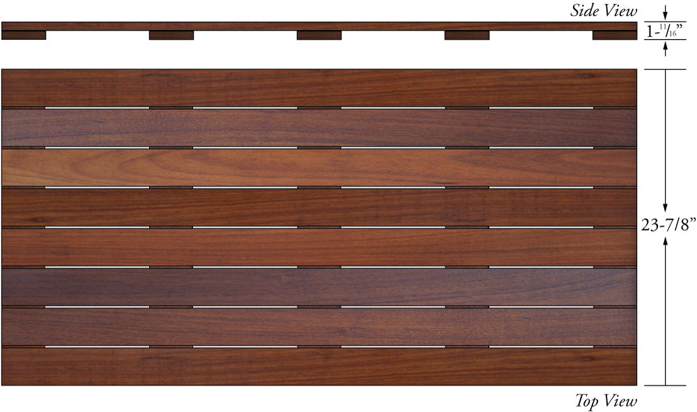 Tigerwood Advantage Deck Tiles® 24 x 48 - Smooth